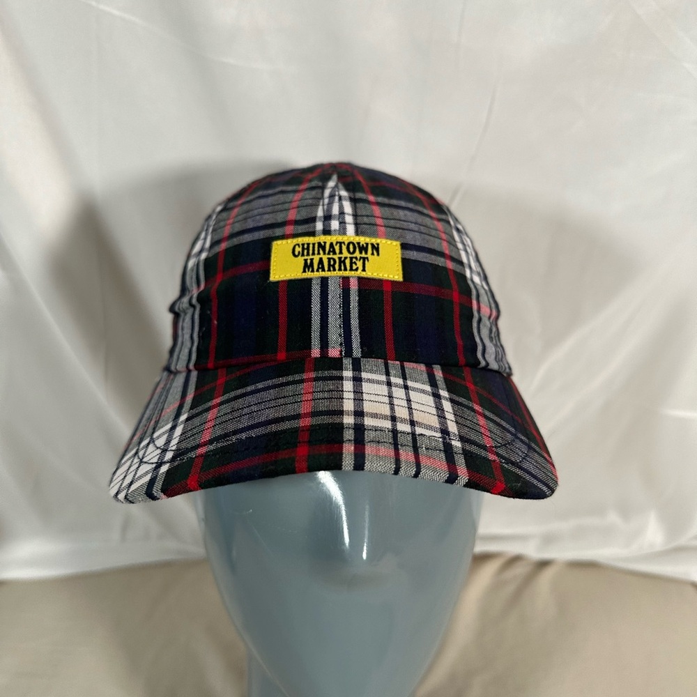 Chinatown Market Plaid Velcro Adjustable Strap Made in USA